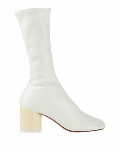 Mm6 Maison Margiela Woman Ankle boots White Textile fibers Cover