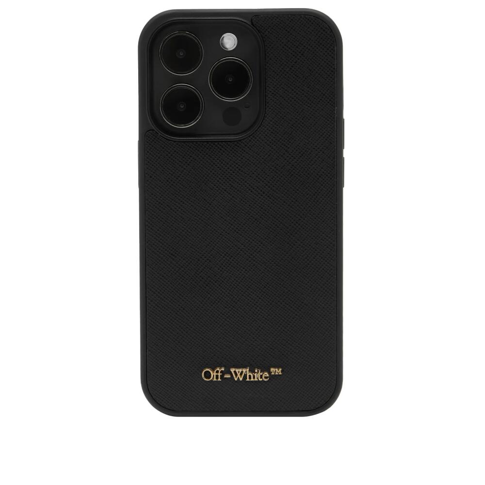 Off-White Men's OW Lettering iPhone 14 Pro Case in Black Cover