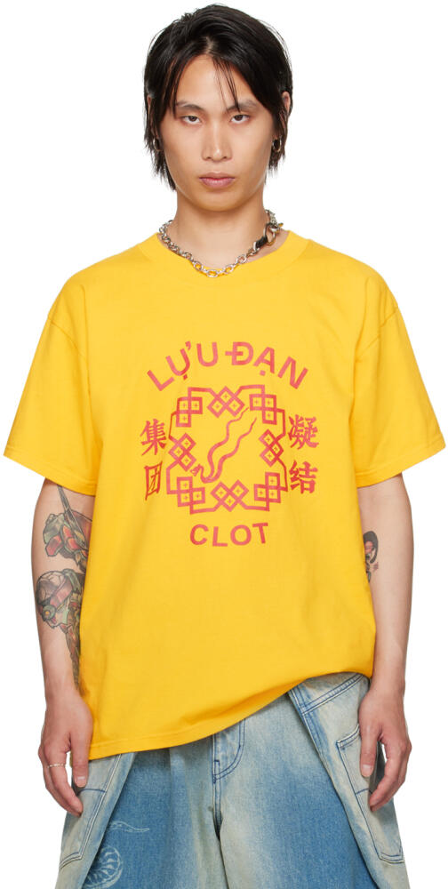 LU'U DAN Yellow CLOT Edition Oversized Concert T-Shirt Cover