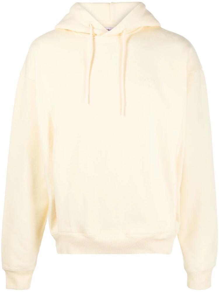 Martine Rose graphic-print cotton hoodie - Yellow Cover