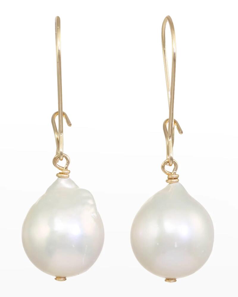 Margo Morrison Baroque Pearl Earrings with 14k Gold Fill Cover