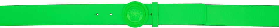 Versace Green Medusa Biggie Belt Cover