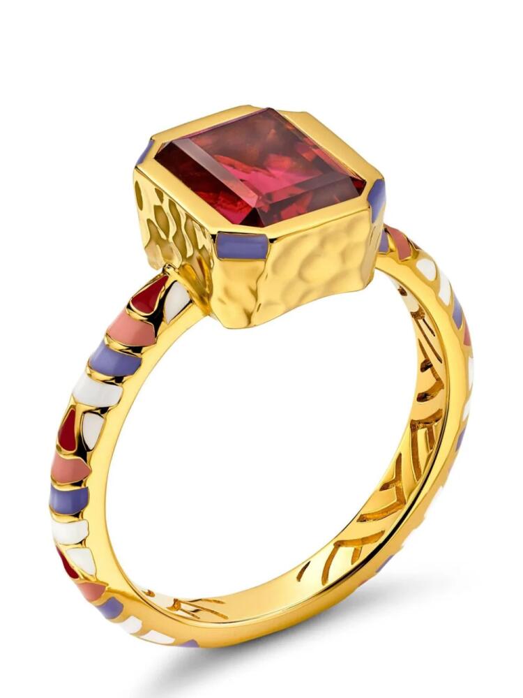 BUDDHA MAMA 20kt yellow gold tourmaline ring Cover