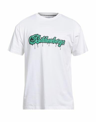 Bikkembergs Man T-shirt White Cotton, Elastane Cover