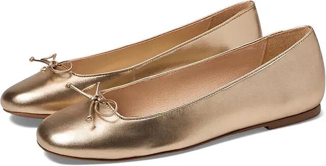 Jack Rogers Kenlyn Ballet Leather (Platinum) Women's Flat Shoes Cover