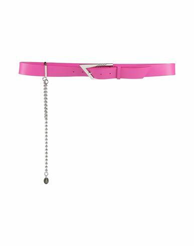 The Attico Woman Belt Fuchsia Leather Cover