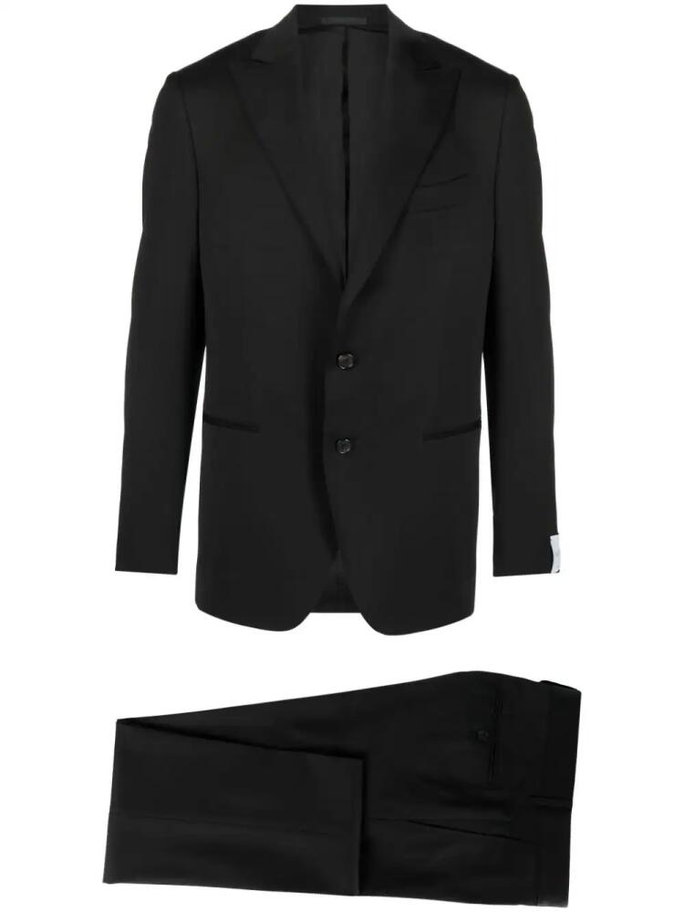 Caruso Norma single-breasted wool suit - Black Cover