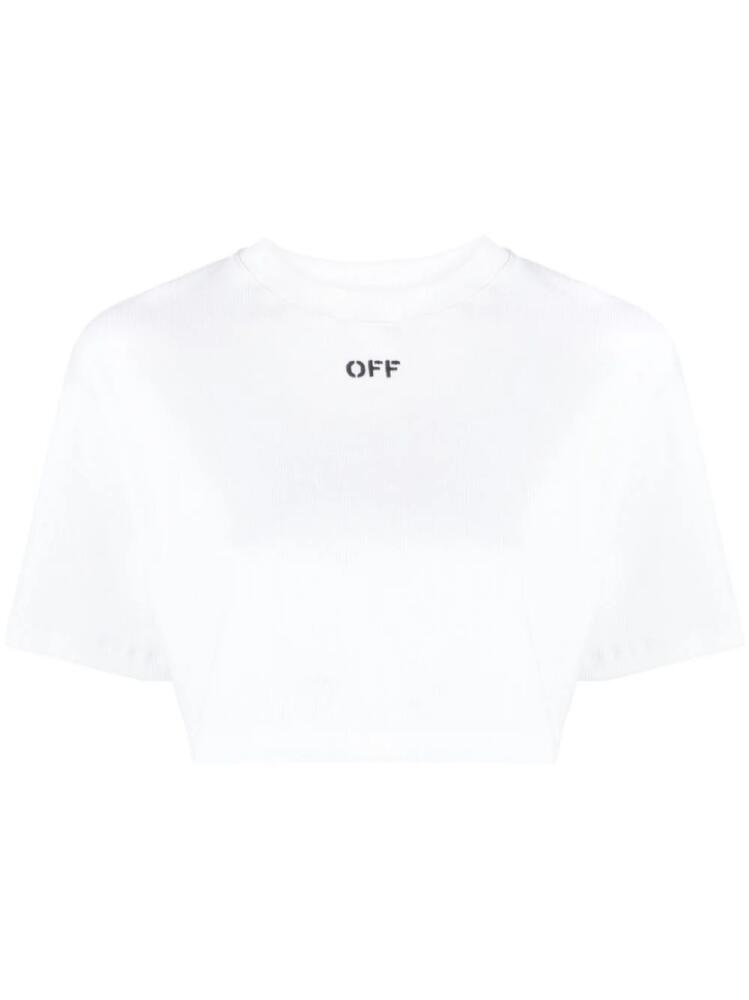 Off-White Off-Stamp cropped T-shirt Cover