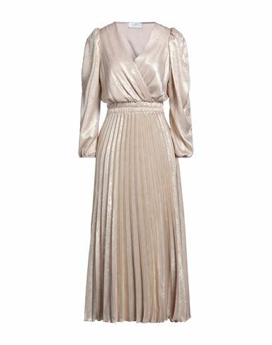 Soallure Woman Midi dress Light brown Polyester Cover