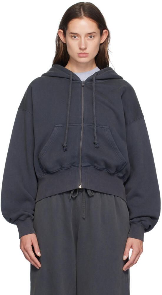 Acne Studios Navy Zip Hoodie Cover