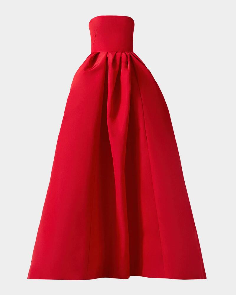 Carolina Herrera Strapless Silk Ball Gown Cover