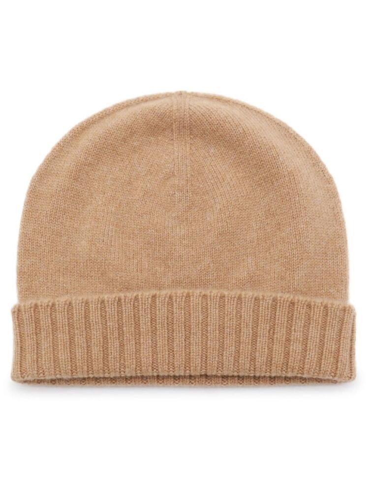 Malo fine-knit cashmere beanie - Neutrals Cover