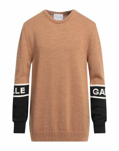 Gaëlle Paris Man Sweater Camel Acrylic, Polyester Cover