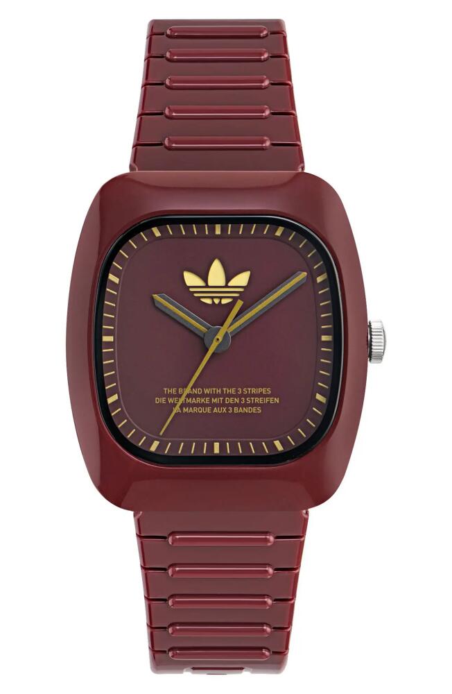 adidas AO Bracelet Watch in Burgundy Cover