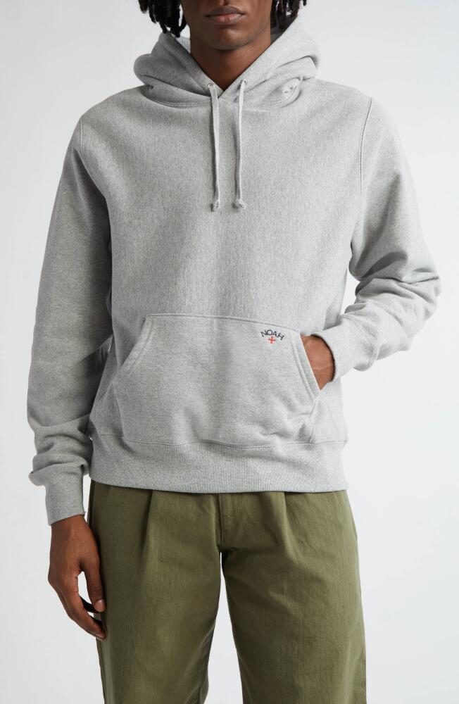 Noah Classic Cotton French Terry Hoodie in Heather Grey Cover