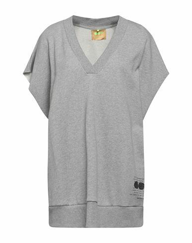 Oof Woman Sweatshirt Grey Cotton Cover