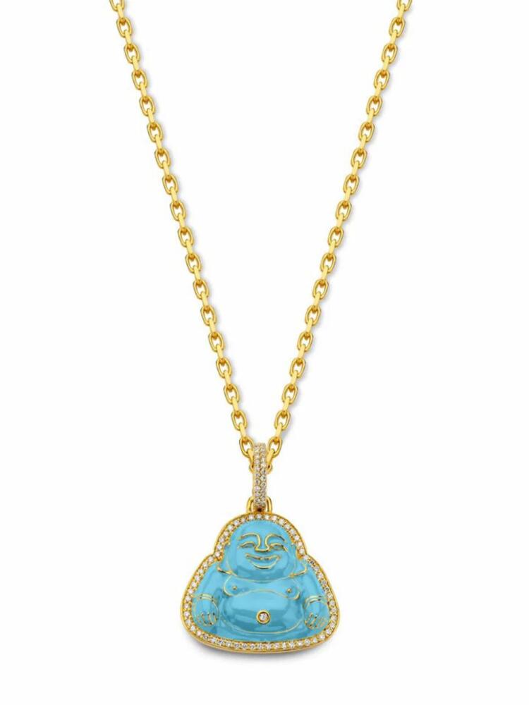 BUDDHA MAMA 20kt yellow gold Buddha diamond pendant charm Cover