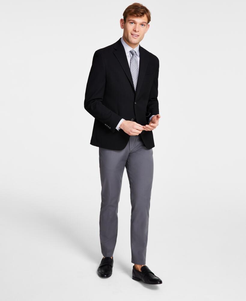 Michael Kors Men's Classic-Fit Stretch Solid Blazers - Black Cover