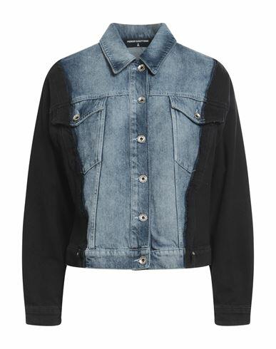 Patrizia Pepe Woman Denim outerwear Blue Cotton Cover