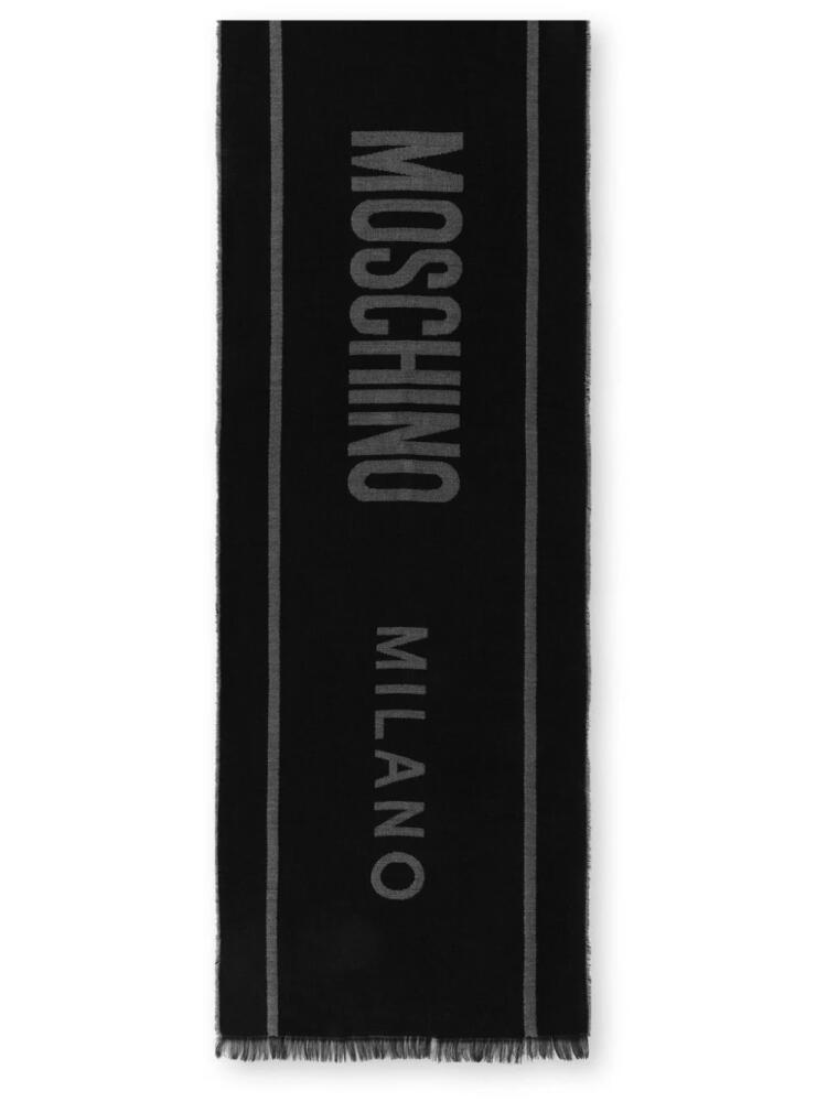 Moschino logo scarf - Black Cover