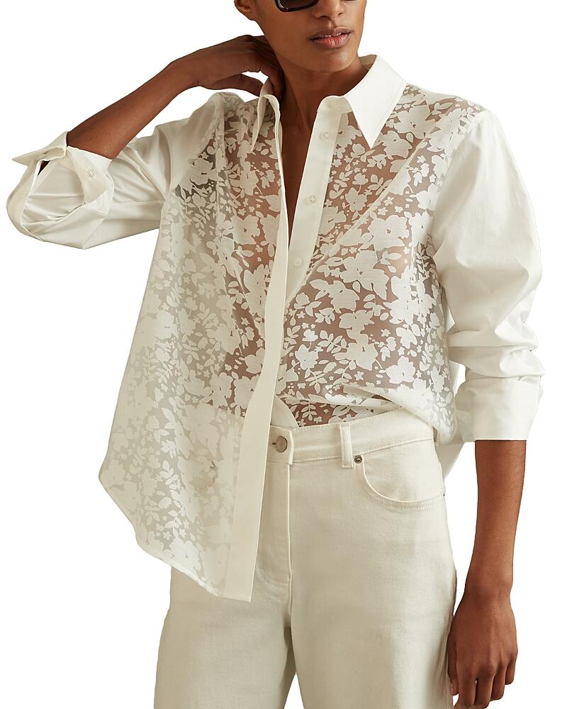 Reiss Delaney Burnout Shirt Cover