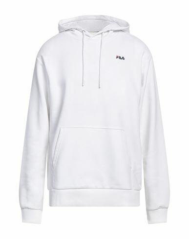 Fila Man Sweatshirt White Cotton, Polyester Cover