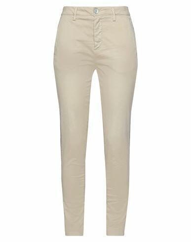 Aglini Woman Pants Beige Cotton, Elastane Cover