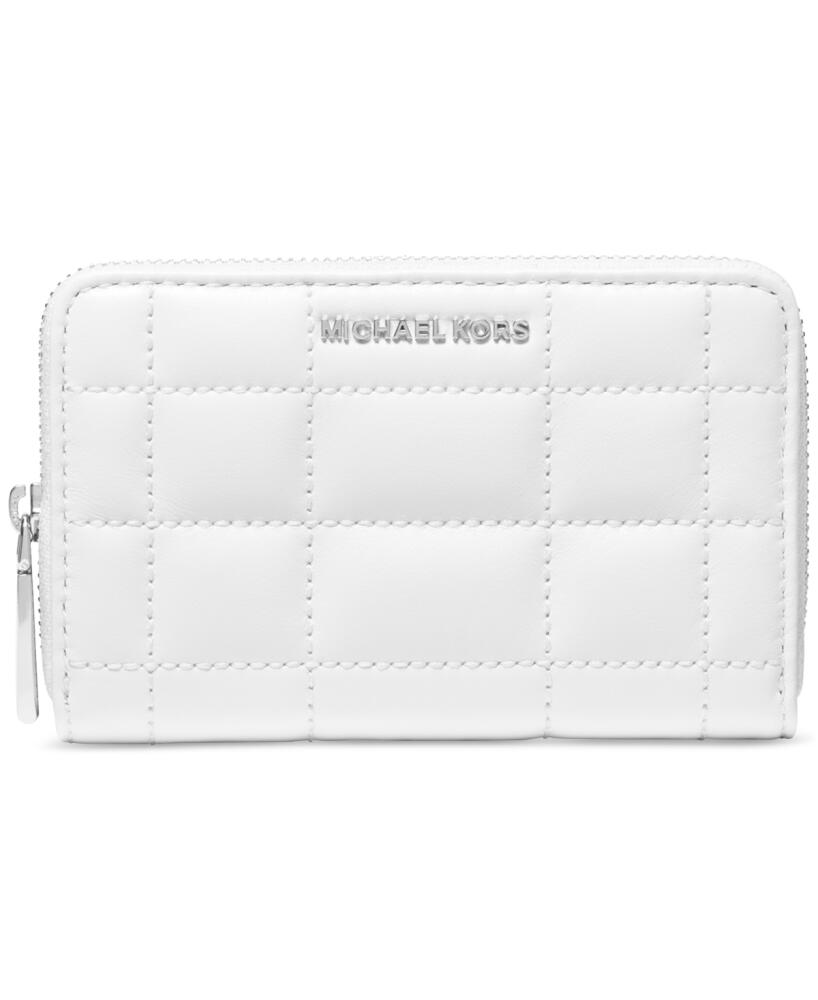 Michael Michael Kors Jet Set Small Zip Around Card Case - Optic Whit Cover