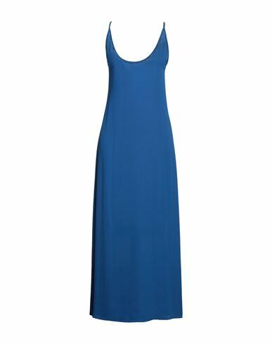 Ean 13 Woman Maxi dress Blue Polyester Cover