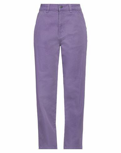 Dickies Woman Pants Purple Cotton Cover