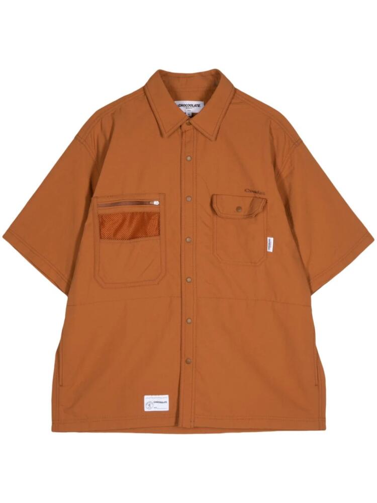 CHOCOOLATE logo-embroidered shirt - Brown Cover