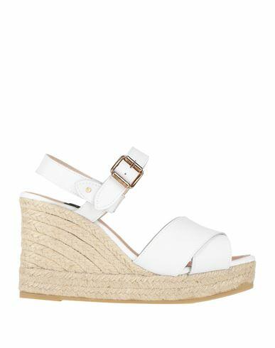 Gaimo Woman Espadrilles White Soft Leather Cover