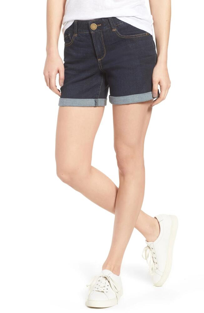 Wit & Wisdom 'Ab'Solution Cuffed Denim Shorts in Indigo Cover