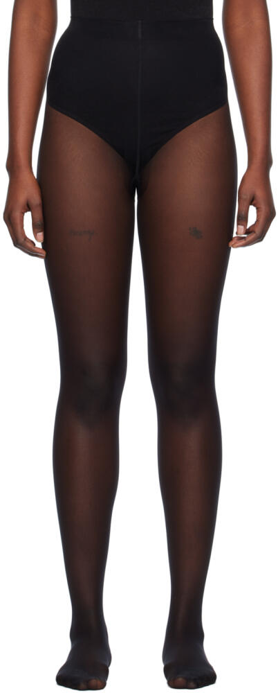 Wolford Black Individual 10 Tights Cover