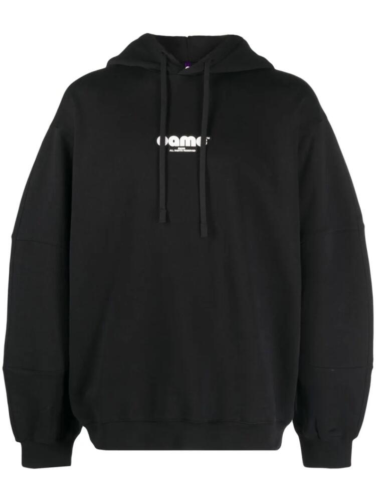 OAMC logo-patch cotton hoodie - Black Cover