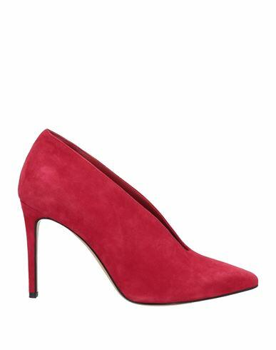 Pantanetti Woman Pumps Red Leather Cover