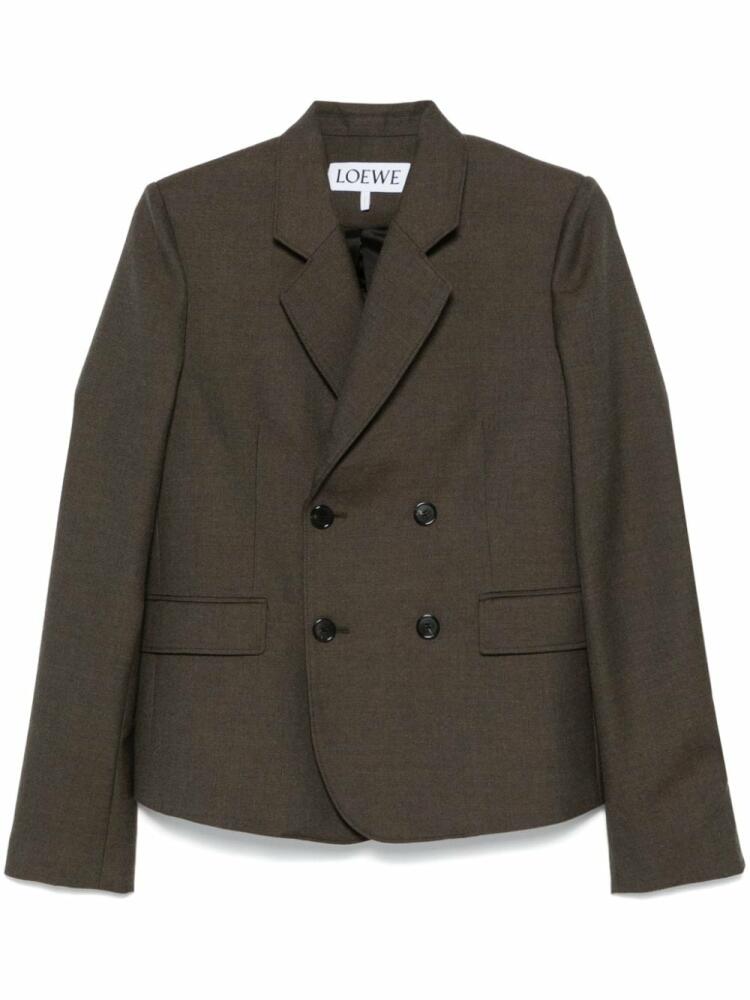 LOEWE wool blazer - Brown Cover