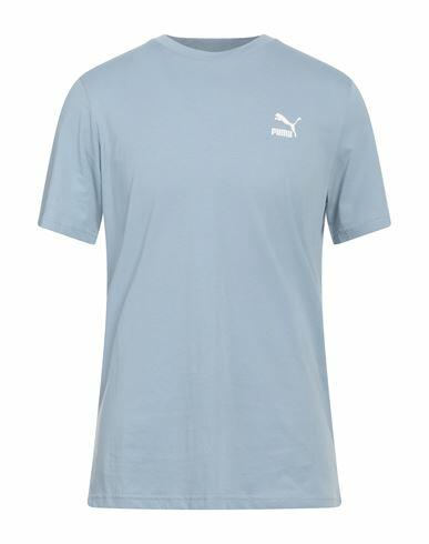 Puma Man T-shirt Sky blue Cotton Cover