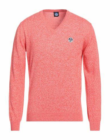 North Sails Man Sweater Coral Cotton Cover