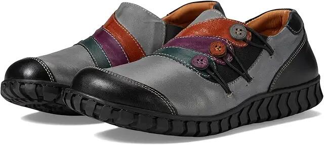 Spring Step Neeta (Dark Grey Multi) Women's Shoes Cover