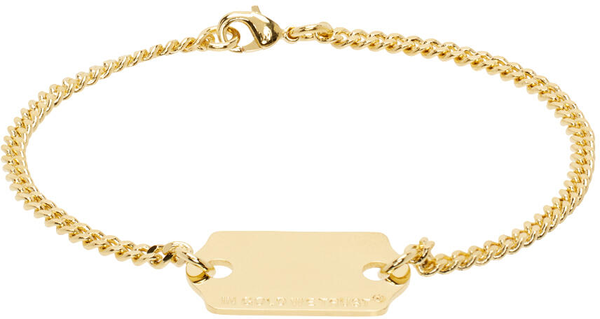 IN GOLD WE TRUST PARIS SSENSE Exclusive Gold Price Tag Bracelet Cover