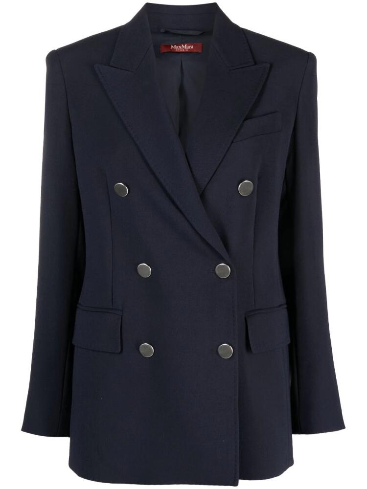 'S Max Mara double-breasted suit blazer - Blue Cover