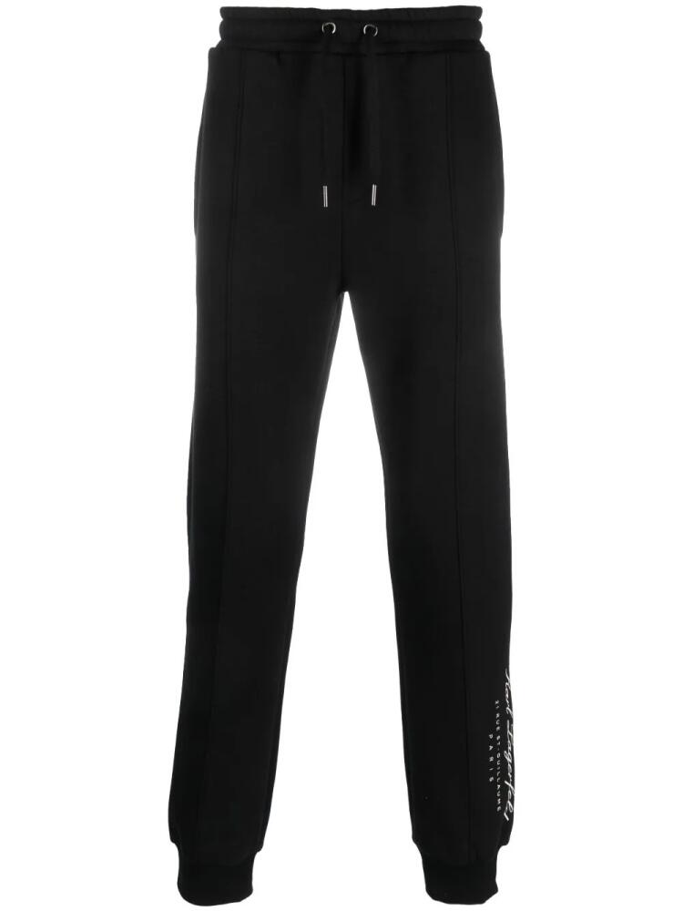 Karl Lagerfeld Hotel Karl logo-print track pants - Black Cover