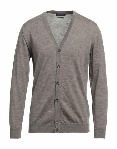 Daniele Fiesoli Man Cardigan Khaki Merino Wool Cover