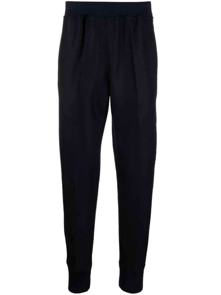 Jil Sander elasticated wool track pants - Blue Cover