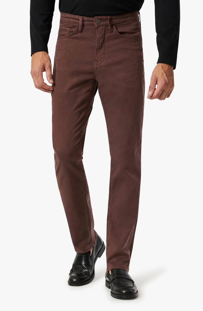 34 Heritage Charisma Relaxed Straight Leg Twill Pants in Mahogany Twill Cover