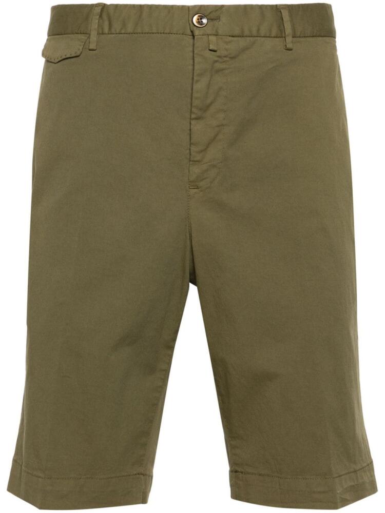 PT Torino slim-leg cotton chino shorts - Green Cover