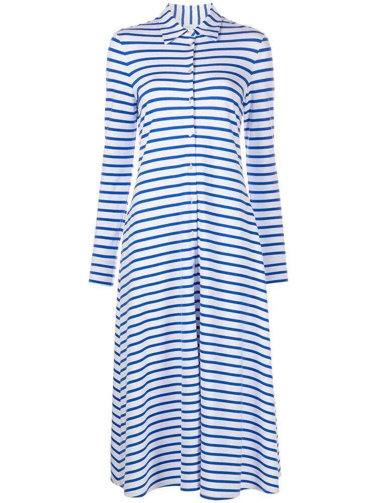 Rosetta Getty striped midi shirtdress - Blue Cover