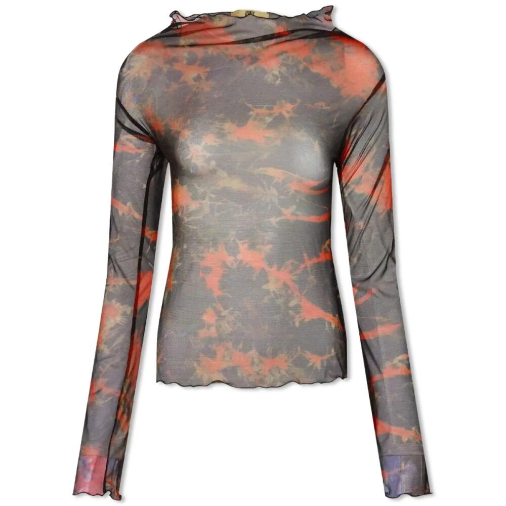 KNWLS Women's Clavicle Longsleeve in Acid Flame Cover