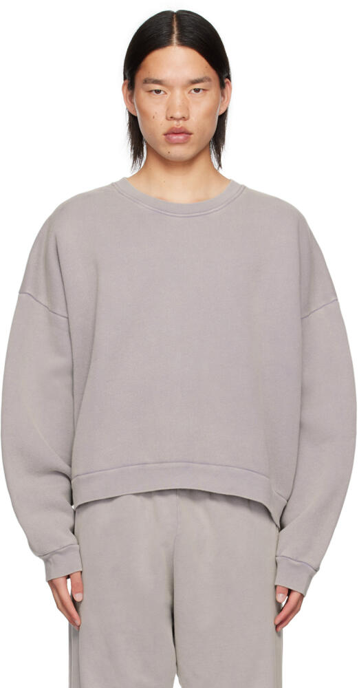 Acne Studios Purple Logo Patch Sweatshirt Cover